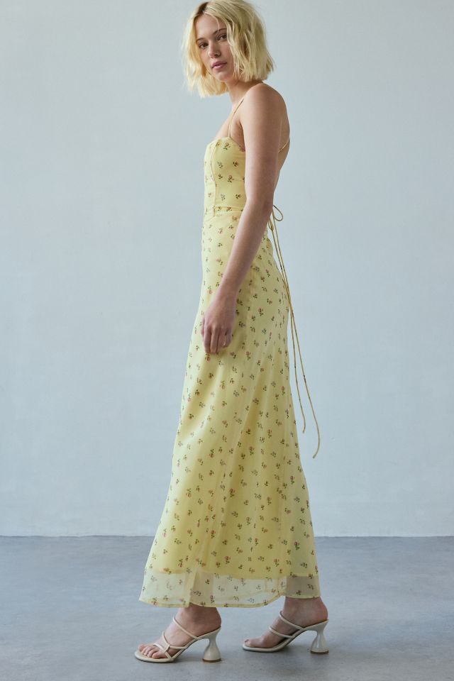 Kiss The Sky Ingrid Corset Tie Open-Back Maxi Dress #2