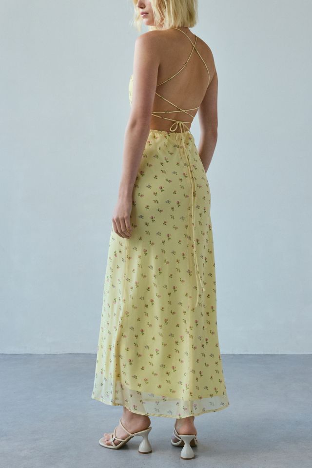 Kiss The Sky Ingrid Corset Tie Open-Back Maxi Dress #3