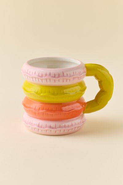 Urban Outfitters Inflatable Tube Pool Floatie Ceramic Mug In Pink At