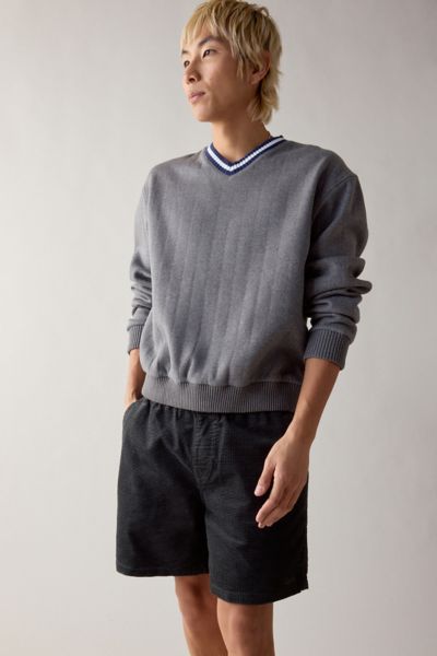 UO Brown Acid Wash Crew Neck Sweatshirt | Urban Outfitters