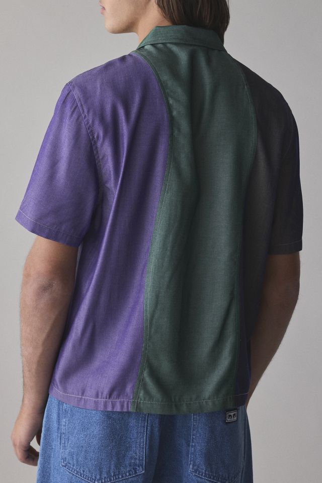 FRIED RICE Paneled Short Sleeve Shirt #2