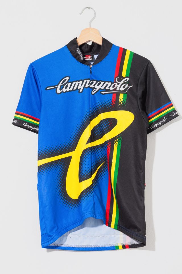 Vintage 1990s Campagnolo Printed Italian Cycling Jersey Urban Outfitters