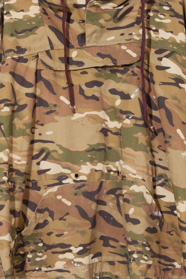 Vintage 1990s Distressed Camouflage Pull Over Anorak Jacket #1