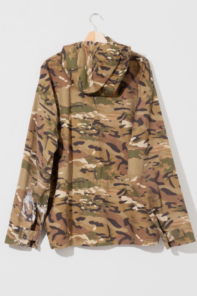 Vintage 1990s Distressed Camouflage Pull Over Anorak Jacket #2