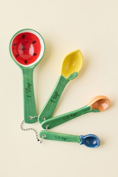 Citrus Ceramic Measuring Spoon Set