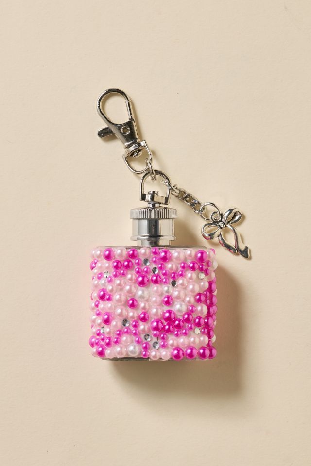 Embellished Charm Flask Keychain #1