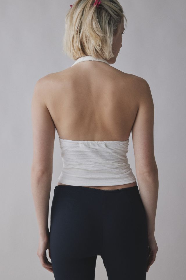 Silence + Noise Club Classic Cropped Halter Top #3