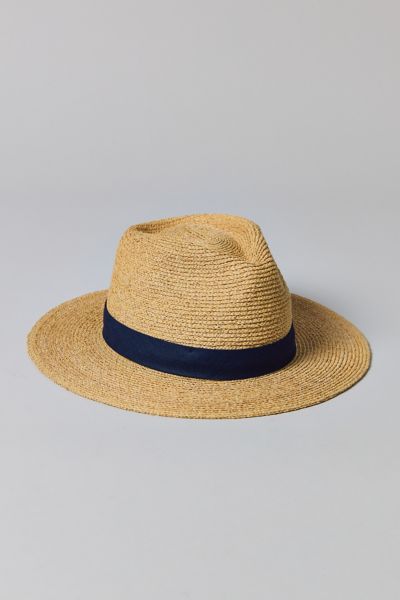 POLO RALPH LAUREN CLASSIC RAFFIA FEDORA IN NATURAL, MEN'S AT URBAN OUTFITTERS 