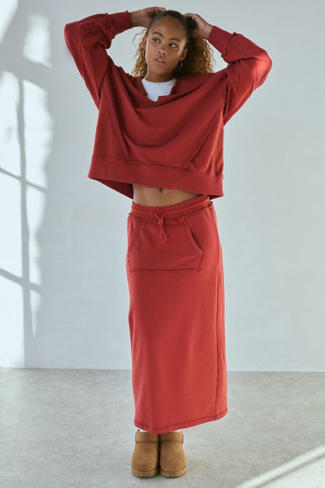 Out From Under Break It Up Maxi Sweat Skirt #2