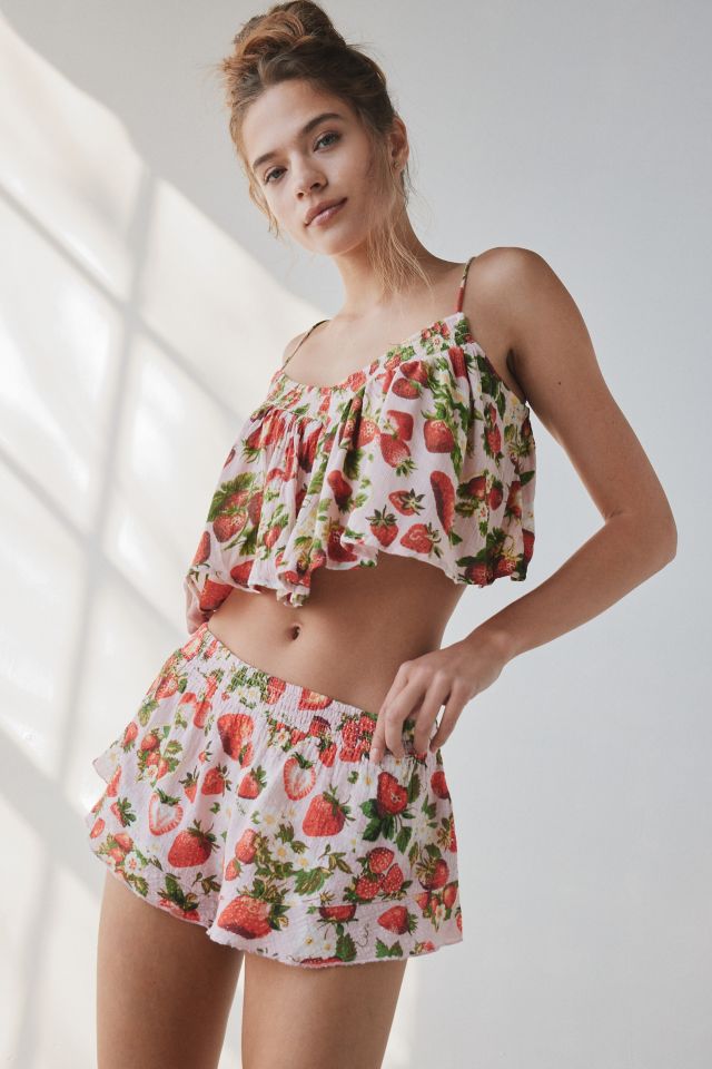 Out From Under Lilly Shirred Ruffle Micro Short #2