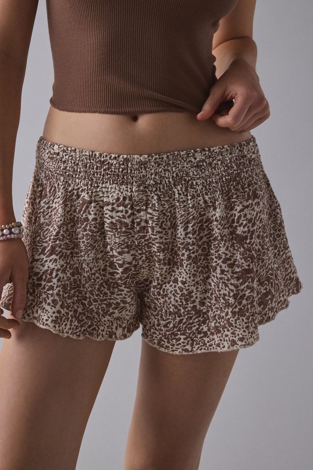 Out From Under Lilly Shirred Ruffle Micro Short