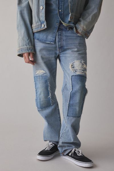 パンツ Levi's 08501-01 damage straight denim Levi's Men's 501 Original-Fit-Jean, Damaged Hector-Warp