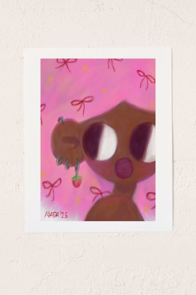 Mada Sweet Pea Art Print