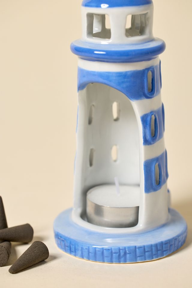 Paddywax Lighthouse Cone Incense & Tea Light Holder Set #1