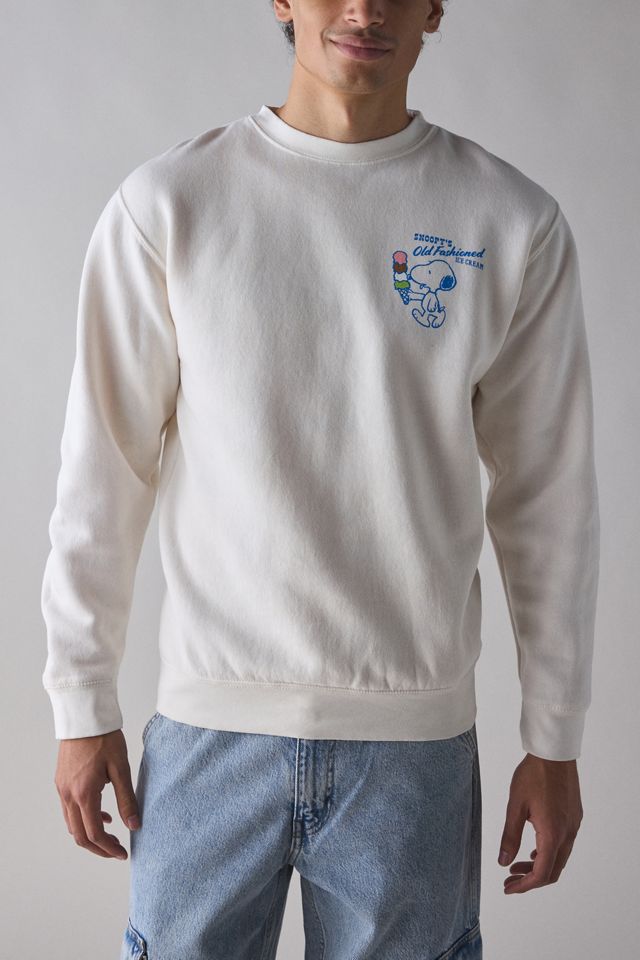 Peanuts Snoopy's Old Fashioned Ice Cream Graphic Crew Neck