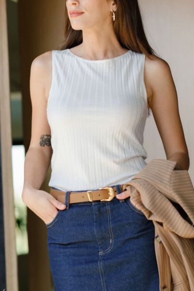 Whimsy + Row Dillon Ribbed Tank Top