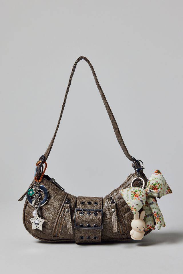 Silence + Noise Riveted Faux Leather Moto Bag #1