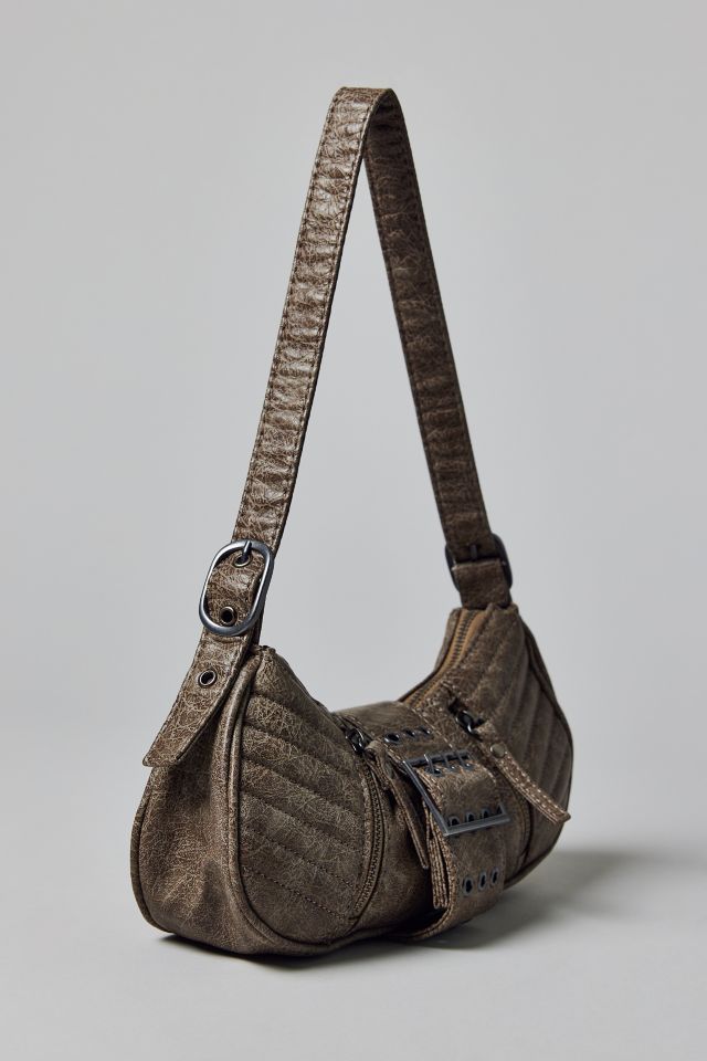 Silence + Noise Riveted Faux Leather Moto Bag #2