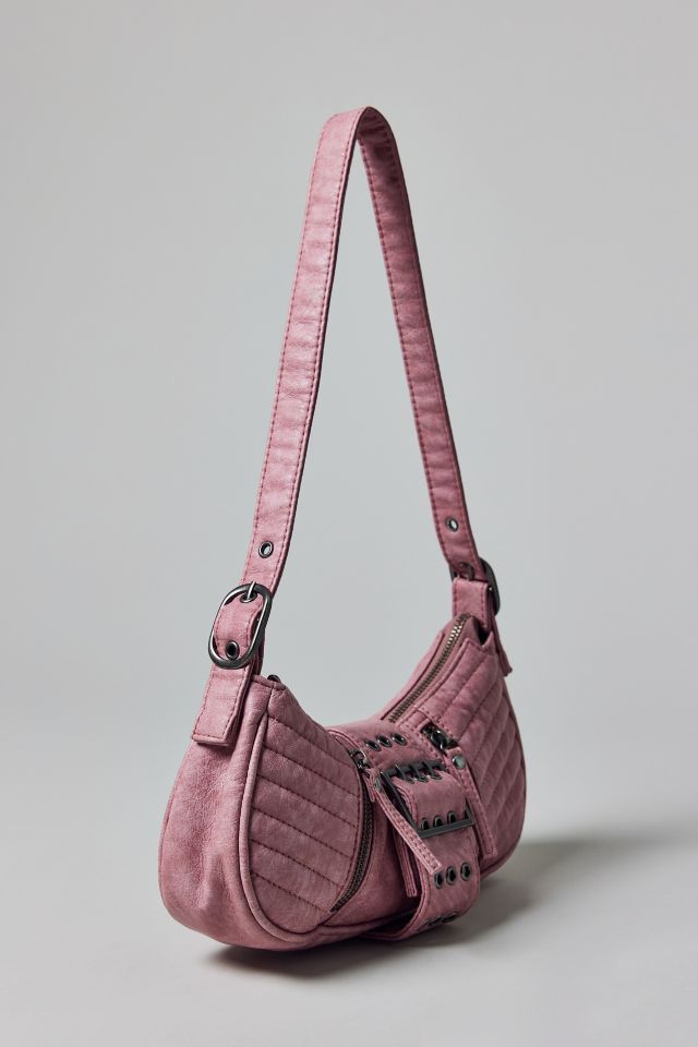 Silence + Noise Riveted Strap Faux Leather Moto Bag #2