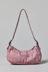 Silence + Noise Riveted Strap Faux Leather Moto Bag