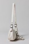 Silence + Noise Riveted Strap Faux Leather Moto Bag