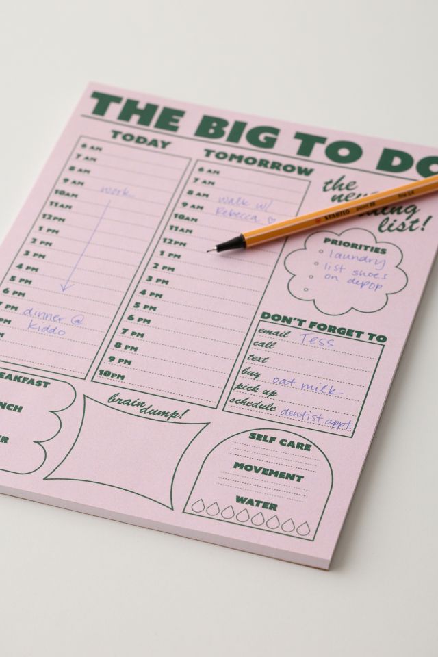 Bloc-notes quotidien Sunthing Studio The Big To Do #1