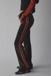 Jaded London Stripe Velour Low-Rise Pant