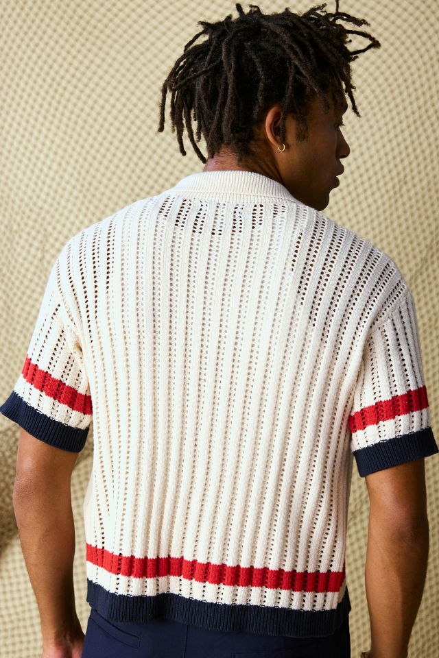 UO Norwich Tipped Short Sleeve Polo Sweater #3