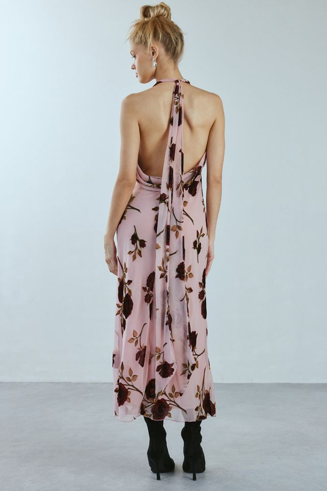 chinese dress ladies FOR LOVE & LEMONS-SOPHIE VELVET FLORAL MAXI DRESS  Vicky and Lucas