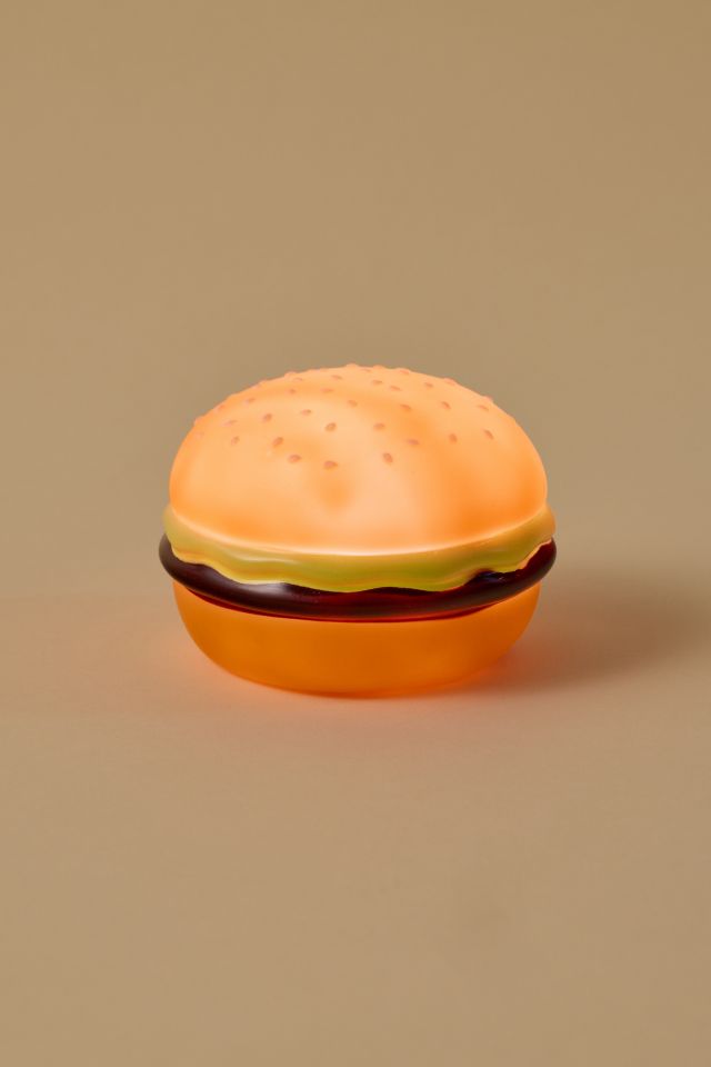 Lampe de Table Portable en Vinyle DEL en Forme de Hamburger #1