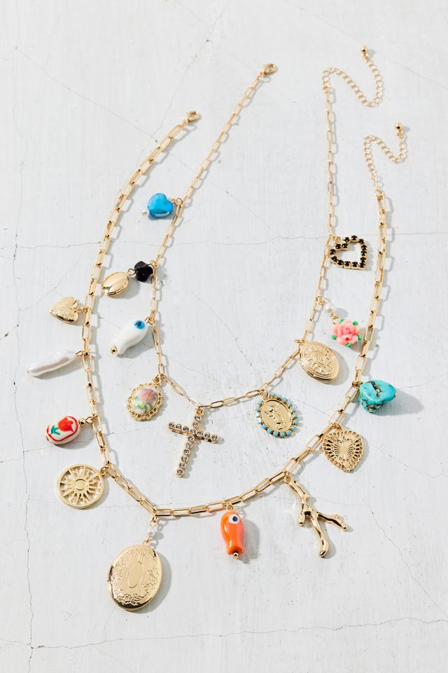 Amalfi Layering Charm Necklace Set #1