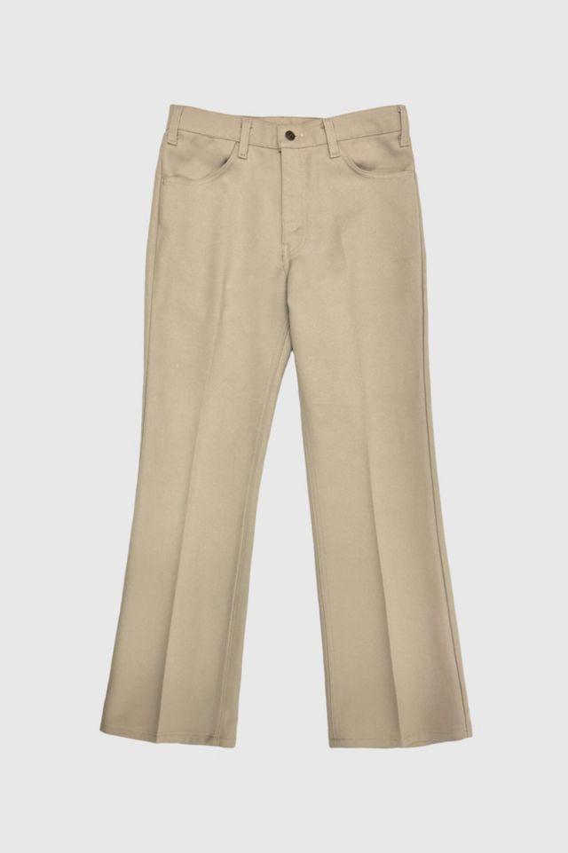 Vintage 1970'S Levi’s® 517 Staprest Khaki Cowboy Cut Pants Urban