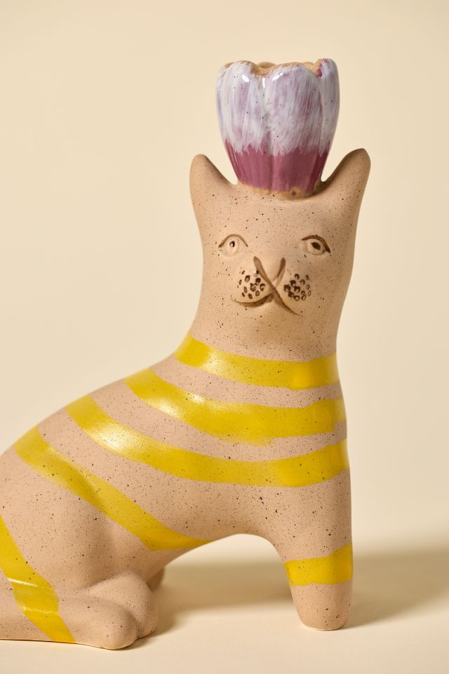 Cat Taper Candle Holder #1