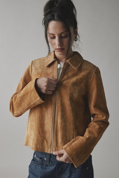 Schott Perfecto Leather Cropped Moto Jacket | Urban Outfitters