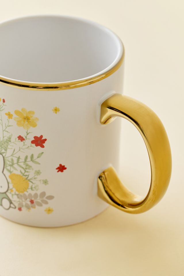 Tasse en céramique Miffy à motif floral #1