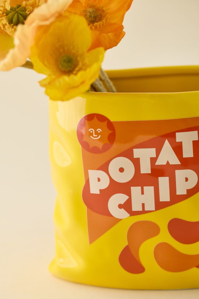 ban.do Potato Chip Bag Shape Ceramic Vase #1