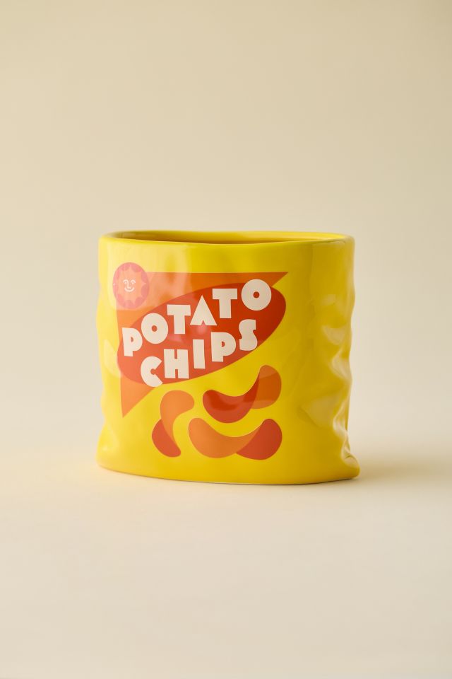 ban.do Potato Chip Bag Shape Ceramic Vase #2