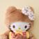 Sanrio Hello Kitty X Monchhichi Plushie