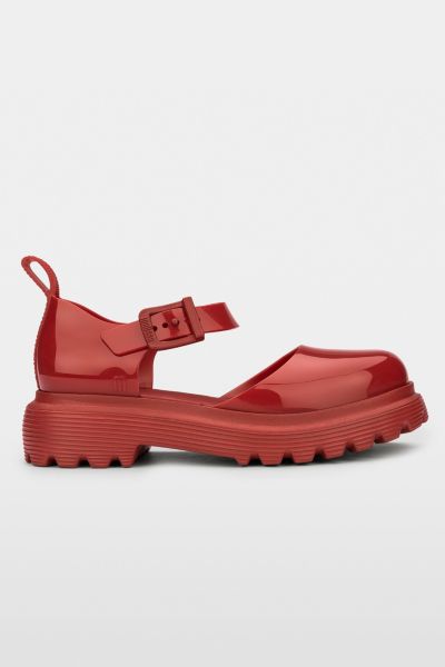MELISSA ELLIE JELLY MARY JANE SHOE IN RED, WOMEN'S AT URBAN OUTFITTERS 
