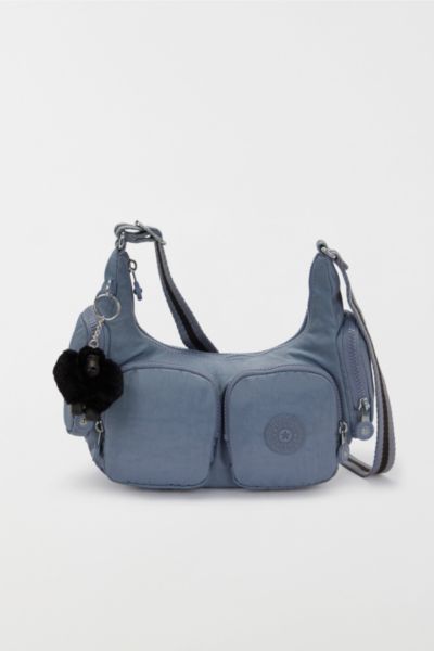Kipling Rikka Small Cargo Nylon Crossbody Bag In Blue Stone, Women's At Urban Outfitters In Blue