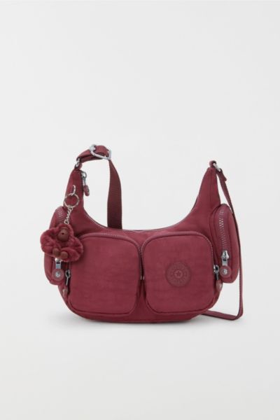 Kipling Rikka Small Cargo Nylon Crossbody Bag In Lounge Wine, Women's At Urban Outfitters