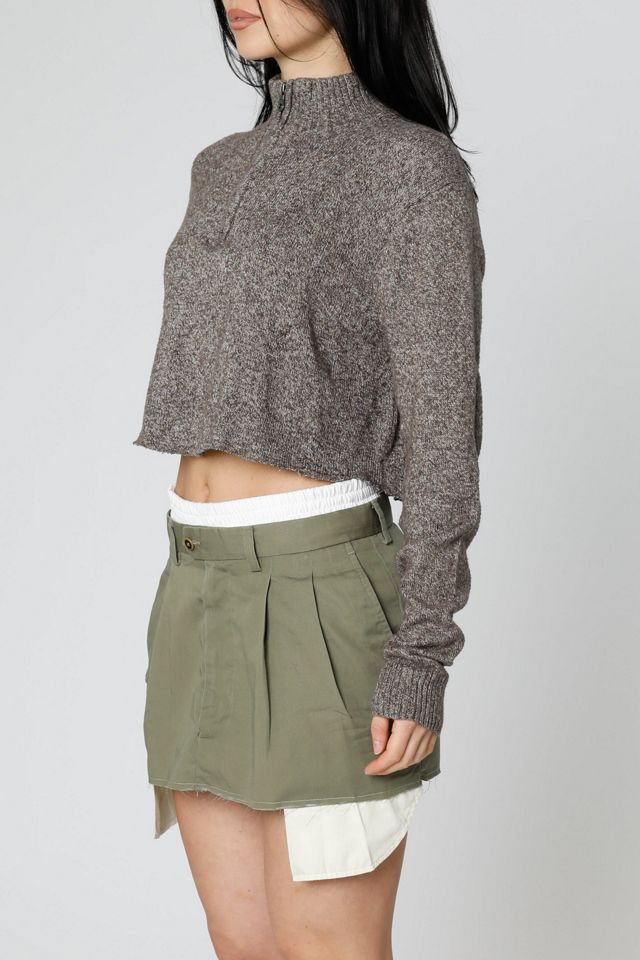 Frankie Collective Rework Crop Knit Sweater 094 | Urban Outfitters