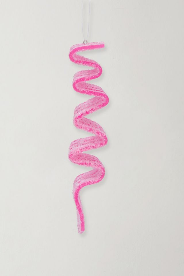 Sugar Coated Ribbon Candy Christmas Ornament Set #4