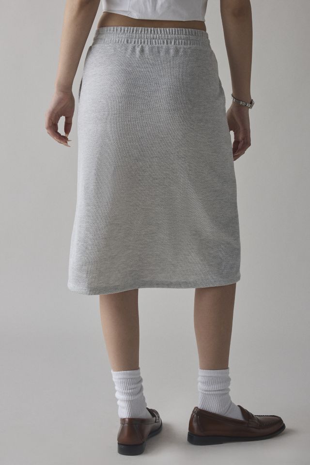 ReMADE By UO Remnants Terry Knit Midi Skirt #3