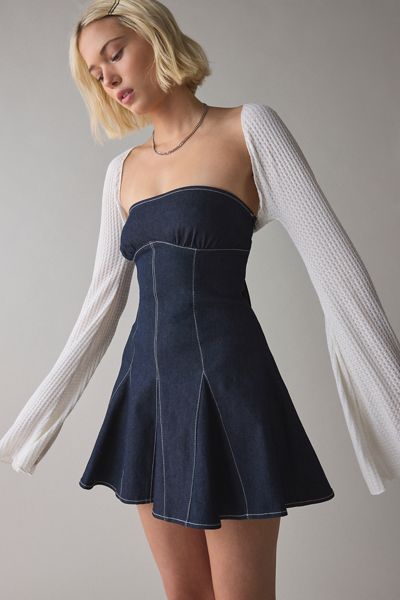 ReMADE By UO Remnants Textured Knit Shrug Top