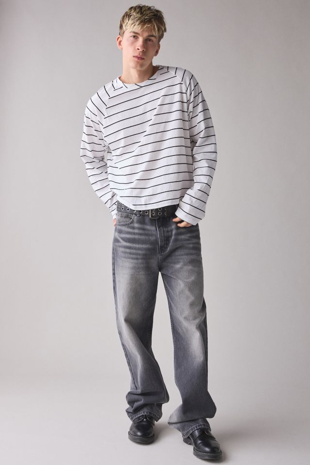 ReMADE By UO Remnants Striped Raglan Tee #2