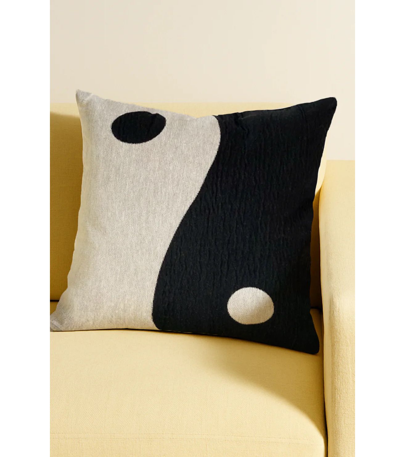Clr Shop Yin Yang Woven Throw Pillow - B&W, ONE SIZE
