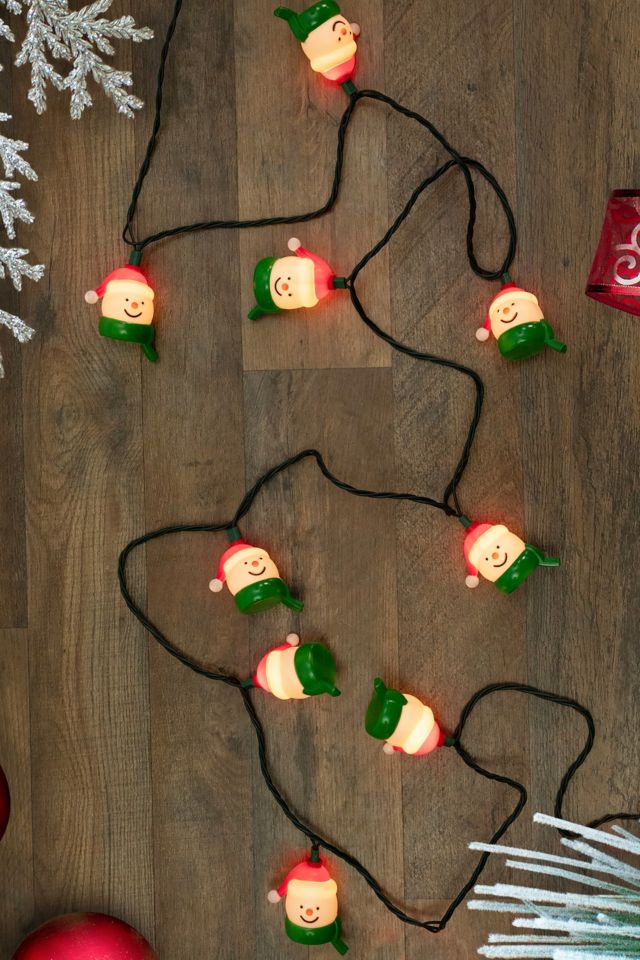 Snowman Heads 7ft String Lights #1