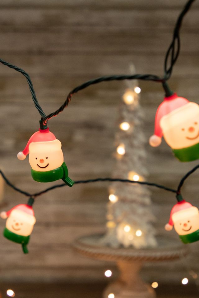 Snowman Heads 7ft String Lights #2