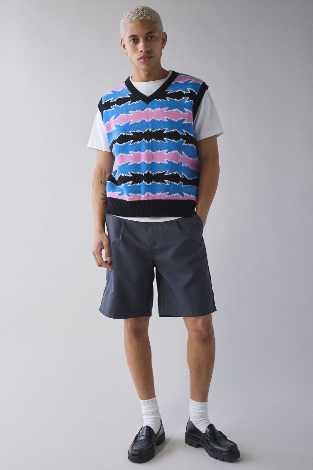 Coney Island Picnic Get In Range Striped Sweater Vest #2